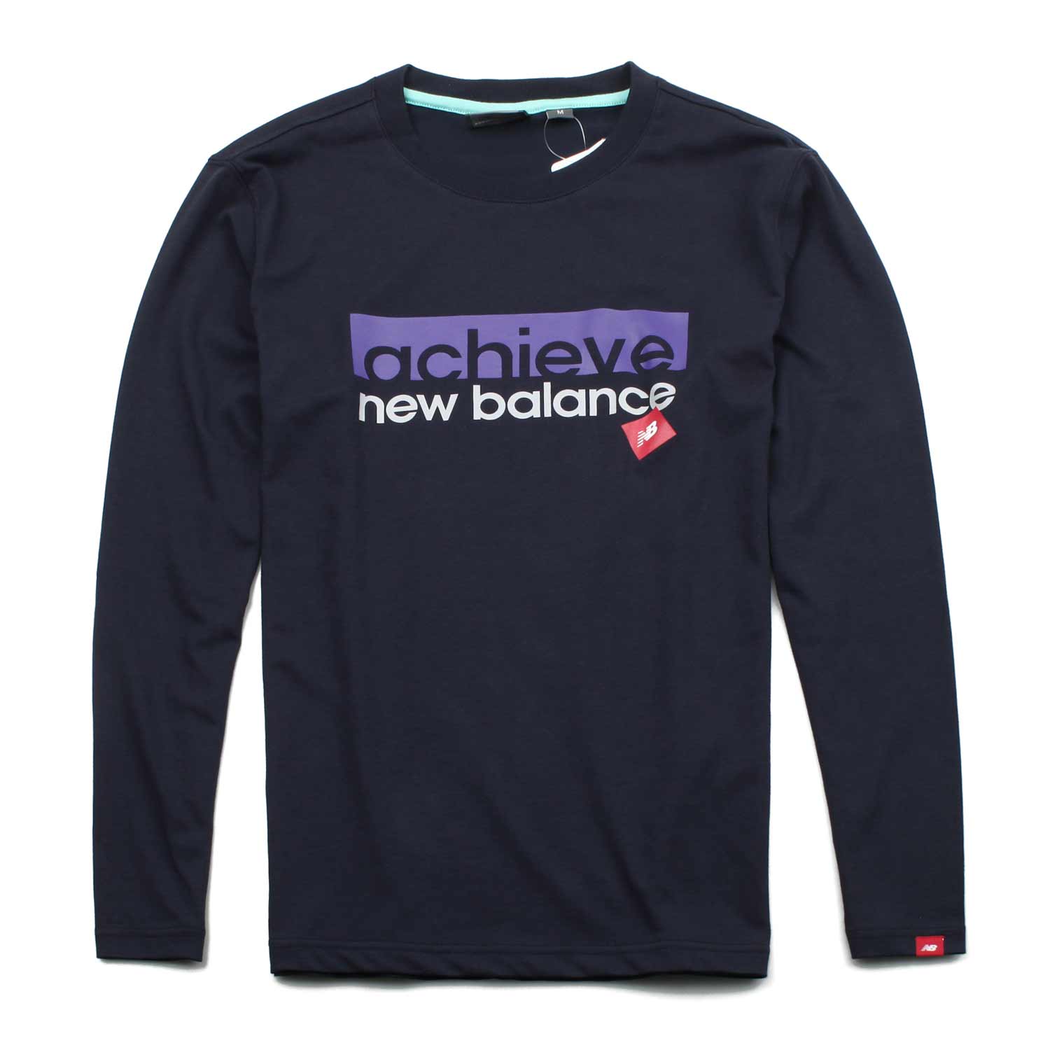 名鞋库new balance新百伦服装新款男式长袖t恤nd211023-410藏 xl