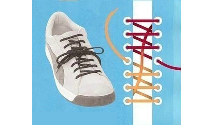 【图】鞋带平行的系法 鞋带技法图解