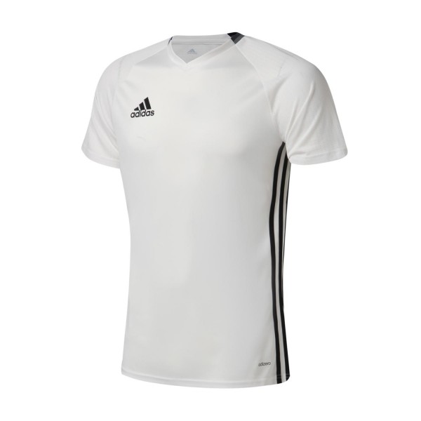 adidas阿迪达斯男装短袖T恤新款足球训练三条纹运动服S93534
