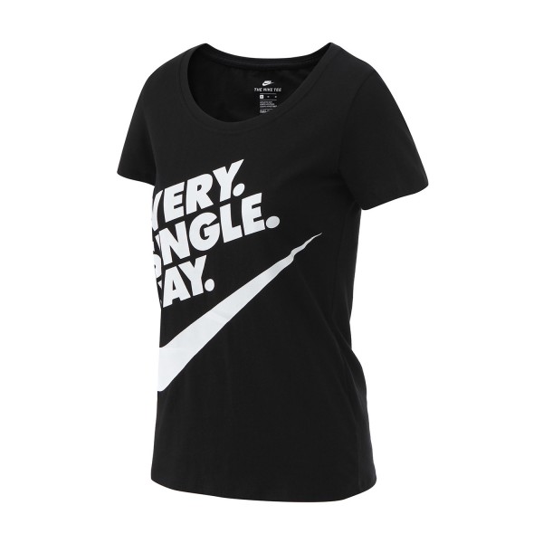 NIKE耐克女装2017夏季跑步透气排汗运动休闲针织短袖T恤847539