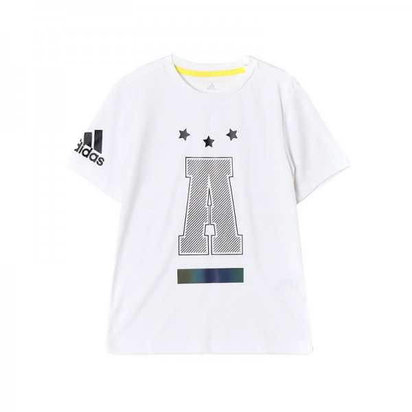 adidas阿迪达斯童装夏季新款运动服男小童上衣短袖T恤BR6114