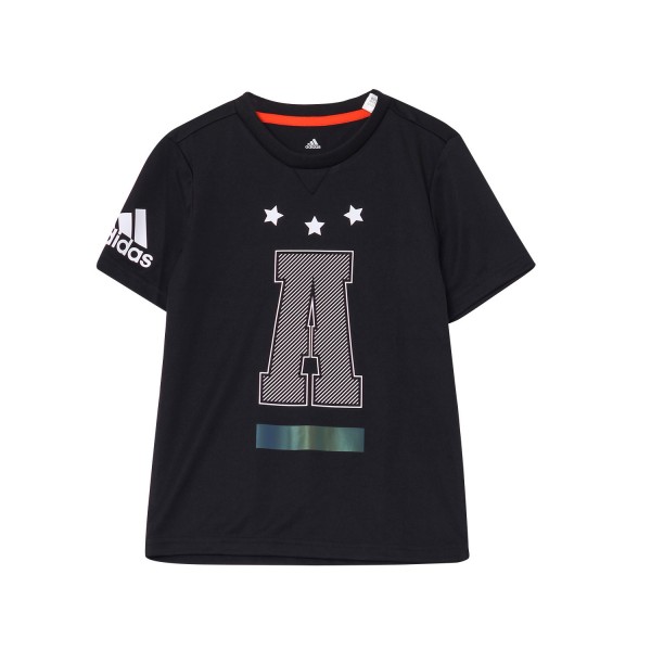 adidas阿迪达斯童装夏季新款运动服男小童短袖T恤BR6118