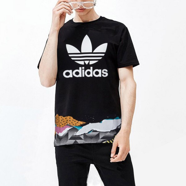 adidas阿迪达斯三叶草运动服男服短袖T恤BQ0923