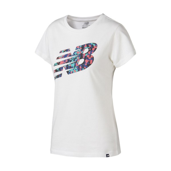 New Balance/NB女短袖T恤针织圆领休闲运动上衣AWT81574