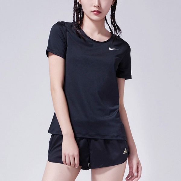NIKE耐克女装PRO 快干跑步健身运动训练短袖T恤889541