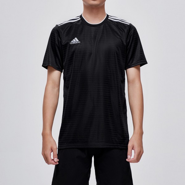 adidas阿迪达斯男子短袖T恤足球训练休闲运动服CF0679