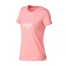 阿迪达斯女服短袖T恤2020新款运动型格跑步健身运动服FM6152