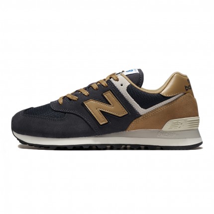 new balance/nb男女鞋2022新款拼色復古休閒鞋運動跑步鞋ml574ot2