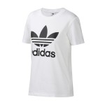 【无吊牌】Adidas阿迪达斯三叶草女装秋季运动服针织圆领短袖T恤FM3306