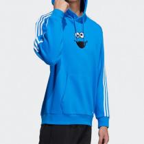 【加绒】Adidas阿迪达斯NEO男装女装运动服针织套头连帽卫衣HD7297