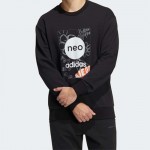Adidas阿迪达斯NEO男装运动服针织套头卫衣HM7433