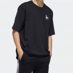 Adidas阿迪达斯NEO男装运动服针织圆领短袖T恤HC9748