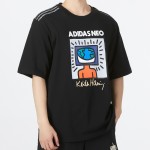 Adidas阿迪达斯NEO男装女装运动服针织圆领短袖T恤HD7267