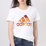 Adidas阿迪达斯女服秋季运动休闲短袖T恤运动服FJ5012