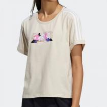 Adidas阿迪达斯NEO女服春季运动休闲短袖T恤运动服H50261